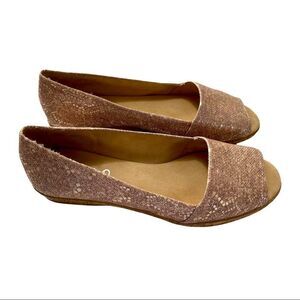 Michelle D Ellena Rose Gold Sparkly Shoes Sz 10M